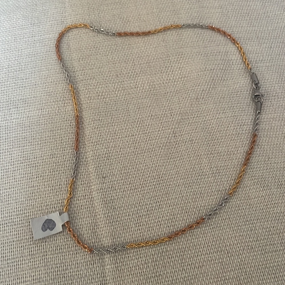 Rope stainless steel necklace